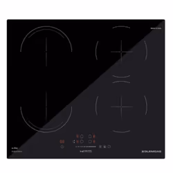 Glem Gas GTI641BSL, Nero, Da incasso, 60 cm, Piano cottura a induzione, Vetro, 4 Fornello(i)