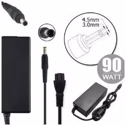 Nilox NLX90W-HP37D, Computer portatile, Auto/interno, 90 W, 19.5 V, AC-DC, 4,62 A