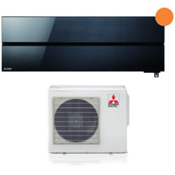 Condizionatore Mitsubishi Electric Kirigamine Style 9000 Btu Onyx Black R-32 Wi-Fi Integrato