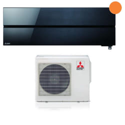 Condizionatore Mitsubishi Electric Kirigamine Style 12000 Btu Onyx Black R-32 Wi-Fi Integrato