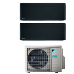 Daikin - Climatizzatore Condizionatore Bluevolution Dual Split Inverter serie stylish total black 12+12 con 2MXM50A R-32 Wi-Fi Integrato 12000+12000