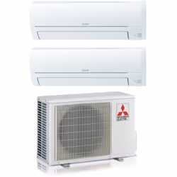Caratteristiche tecniche Unità interne 1) Modello Codice catalogo unità interna : 1x MSZ-HR25VF Potenza : 9000 Btu Capacità r ...