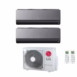 CLIMATIZZATORE CONDIZIONATORE LG DUAL SPLIT INVERTER serie ArtCool 9+12 con MU2R15 UL0 R-32 9000+12000 1) Modello: Serie: Art ...
