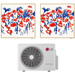 Condizionatore LG Dual Split Inverter serie artcool gallery photo 9+12 con MU2R15 R-32 Wi-Fi integrato 9000+12000