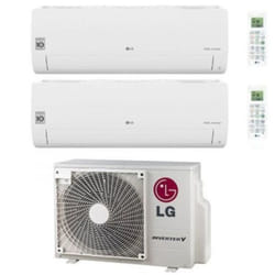 Climatizzatore Condizionatore LG Dual Split Inverter serie libero smart 12+12 con MU2R17 R-32 Wi-Fi Integrato 12000+12000