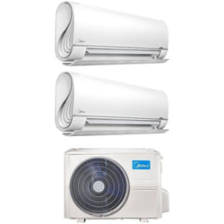 Midea - Climatizzatore Condizionatore Dual Split Inverter serie BreezeleSS+ 12+12 con M2OD-18HFN8-Q R-32 Wi-Fi Integrato 12000+12000 - Novità