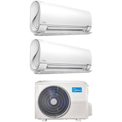 Climatizzatore Condizionatore Midea Dual Split Inverter serie BreezeleSS+ 9+12 con M2OG-14HFN8-Q R-32 Wi-Fi Integrato 9000+12000 - Novità