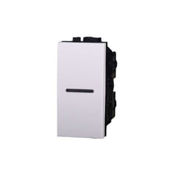 Ettroit - Deviatore assiale 1P 16A 250V compatibile Bticino Livinglight colore bianco