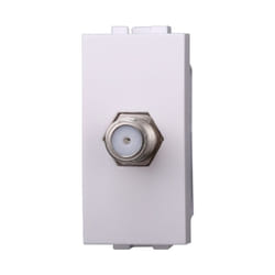 Modulo presa satellitare f, serie Space, bianco, compatibile con serie BTicino Living Ettroit LB2252