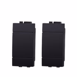 Falso polo Serie Space Ettroit compatibile Bticino Livinglight colore nero. Questo articolo contiene (2pz) all'interno della ...