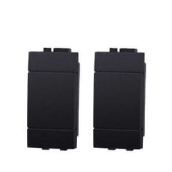 Falso polo compatibile Bticino Livinglight colore nero confezione 2pcs