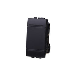Pulsante unipolare 1P 10A compatibile Bticino Livinglight colore nero