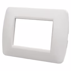 Ettroit LN85301 Placca in plastica 3P Space colore Bianco Satinato Compatibile Bticino Living Light Tipo: Placca Plastica Pos ...