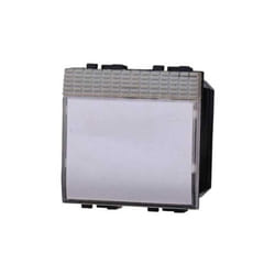 Pulsante portanome 2P 10A 250V compatibile Bticino Livinglight colore tech