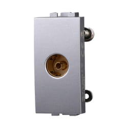 Modulo presa per antenna TV Ø 9,5 mm, serie Space, grigio, compatibile con serie BTicino Living - Ettroit LG2251