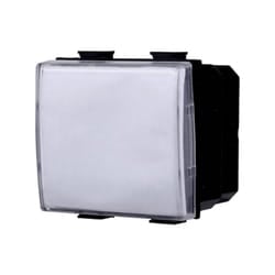 Modulo pulsante serie Solar con portanome, bianco, compatibile con serie BTicino Matix Ettroit MT1901