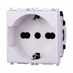 Serie Starlight Serie compatibile Vimar Plana Colore Bianco Modello EV2102 Marca Ettroit Codice prodotto 61.101.2030016