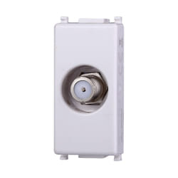Modulo presa satellitare f, serie Starlight, bianco, compatibile con serie Vimar Plana Ettroit EV2252