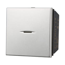 Ettroit - Modulo pulsante, serie Moon, grigio, compatibile con serie BTicino Axolute AG3402