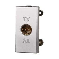 Modulo presa per antenna tv ø 9,5 mm, serie Moon, grigio, compatibile con serie BTicino Axolute Ettroit AG2251