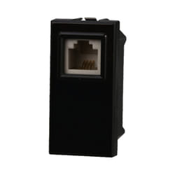 Modulo presa telefonica RJ11, serie Moon, nero, compatibile con serie BTicino Axolute Ettroit AN2354