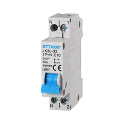 Ettroit - Interruttore Magnetotermico Automatico 1P+N 10A 220V Salvavita