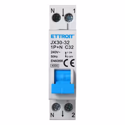 Interruttore Magnetotermico Automatico 1P+N 32A 220V Salvavita Interruttore Magnetotermico Automatico Chiamato Anche Salvavit ...