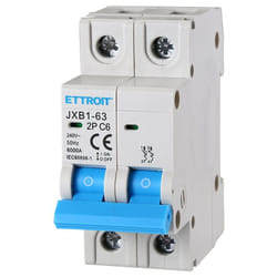 Ettroit - Interruttore Magnetotermico Automatico 6A 2P 220V Salvavita Stotz