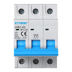 Ettroit - Interruttore Magnetotermico Automatico 3P 10A 220V 380V Salvavita Stotz