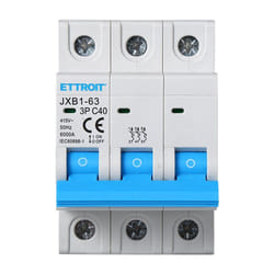 Ettroit - Interruttore Magnetotermico Automatico 3P 40A 220V 380V Salvavita Stotz