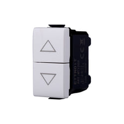 MT1204 Interruttore doppio interbloccato saliscendi tapparella 1P 10A Compatibile Bticino Matix - Ettroit