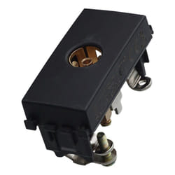 Modulo presa per antenna tv ø 9,5 mm, serie Venus, nero, compatibile con serie Vimar Arkè Ettroit VA2251