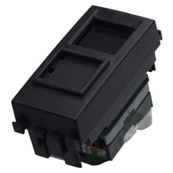 Modulo presa ethernet CAT5E RJ45, serie Venus, nero, compatibile con serie Vimar Arkè Ettroit VA2355