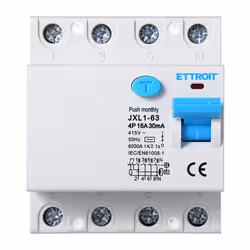 Interruttore Salvavita Differenziale Puro 4P 16A 6kA 30mA 380V Interruttore Differenziale Puro, Chiamata Come Salvavita Diffe ...