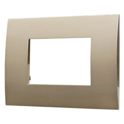 Placca serie Venus, 3 moduli, plastica, bronzo, compatibile con serie Vimar Arkè Ettroit VA83310