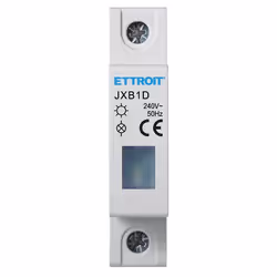 Indicatore Luminoso Modulare 230V Bianco Occupa 1 Modulo DIN Lampada Spia Led Segnalazione Indicatore Luminoso Led Per Guida ...