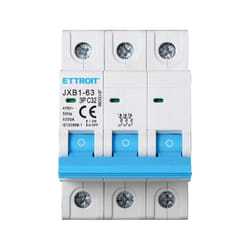 Ettroit - interruttore megnetotermico per barra din 3 moduli 3P 415V curva c 6KA 32A