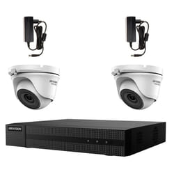 Kit videosorveglianza Hikvision 2 telecamere dome ahd 5 mpx dvr 4 canali