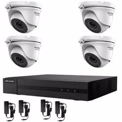 KIT VIDEOSORVEGLIANZA HIKVISION 4 TELECAMERE 5 MPX DVR 4 CANALI 5 MPX 1 l kit di videosorveglianza comprende: 1x HWD-7104MH-G ...