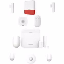 HIKVISION DS-PWA64-KIT-WE AX PRO KIT ALLARME ANTIFURTO SIRENE RILEVATORE PIR X PRO DS-PWA64-L-WE supporta i metodi di comunic ...