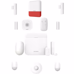 HIKVISION DS-PWA64-KIT-WE AX PRO KIT ALLARME ANTIFURTO SIRENE RILEVATORE AM X PRO DS-PWA64-L-WE supporta i metodi di comunica ...