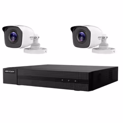 KIT VIDEOSORVEGLIANZA HIKVISION NVR 4 CANALI 4MP 2 TELECAMERE 2 MPX IL kit di videosorveglianza comprende 1x NVR 4 CANALI HIK ...