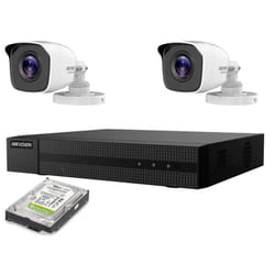 Kit videosorveglianza Hikvision ip poe 2MP nvr 4CH 2 telecamere 2TB colorvu