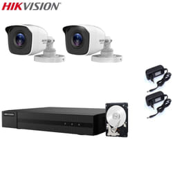 Kit telecamere Hikvision 2 telecamere 5 mpx dvr 4 canali 5 mpx hd 1 tb