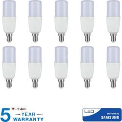 Pro Lampadina led Chip Samsung E14 7,5W Bianco Freddo 10 Pezzi - V-tac