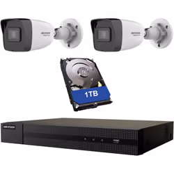 Kit di Videosorveglianza HWN-2104-4P e HWI-B020H 2.8MM – Sistema NVR con 4 Canali e Telecamere HD Questo kit di videosorvegli ...
