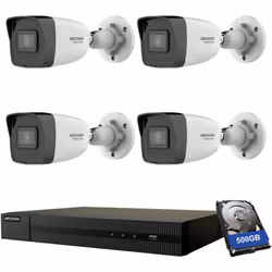 Kit di Videosorveglianza HWN-2104-4P e HWI-B020H 2.8MM – Sistema NVR con 4 Canali e Telecamere HD Questo kit di videosorvegli ...