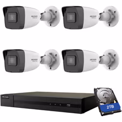 Kit di Videosorveglianza HWN-2104-4P e HWI-B020H 2.8MM – Sistema NVR con 4 Canali e Telecamere HD Questo kit di videosorvegli ...