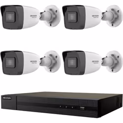 Kit di Videosorveglianza HWN-2104MH e HWI-B020H 2.8MM Sistema NVR con 4 Canali e Telecamere HD Il sistema comprende un NVR a ...