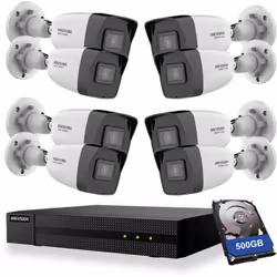 Kit di Videosorveglianza HWN-2104MH e HWI-B020H 2.8MM Sistema NVR con 4 Canali e Telecamere HD Il sistema comprende un NVR a ...